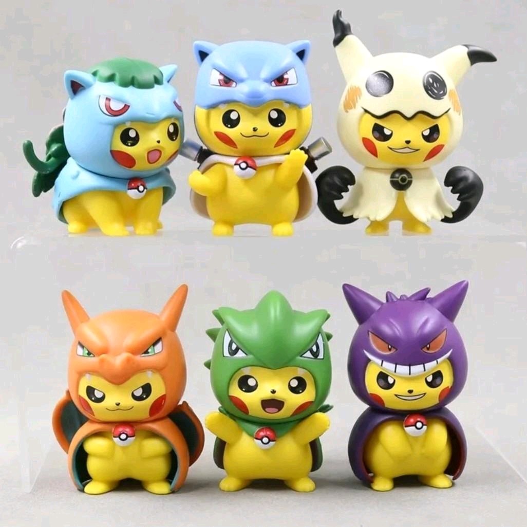 Pikachu Poncho Cosplay Figures - Select your Style!