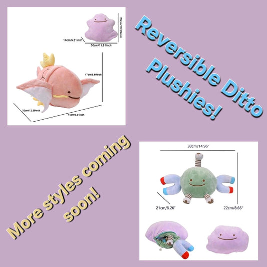 Reversible Ditto Plushies - Select your Style!