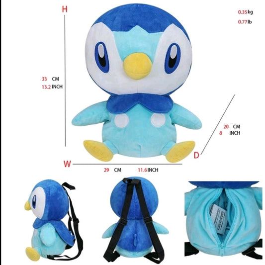 Piplup Plush Backpack Bag