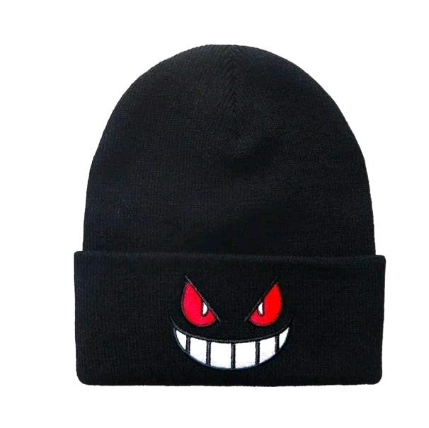 Gengar Beanie Hat - Purple/Black