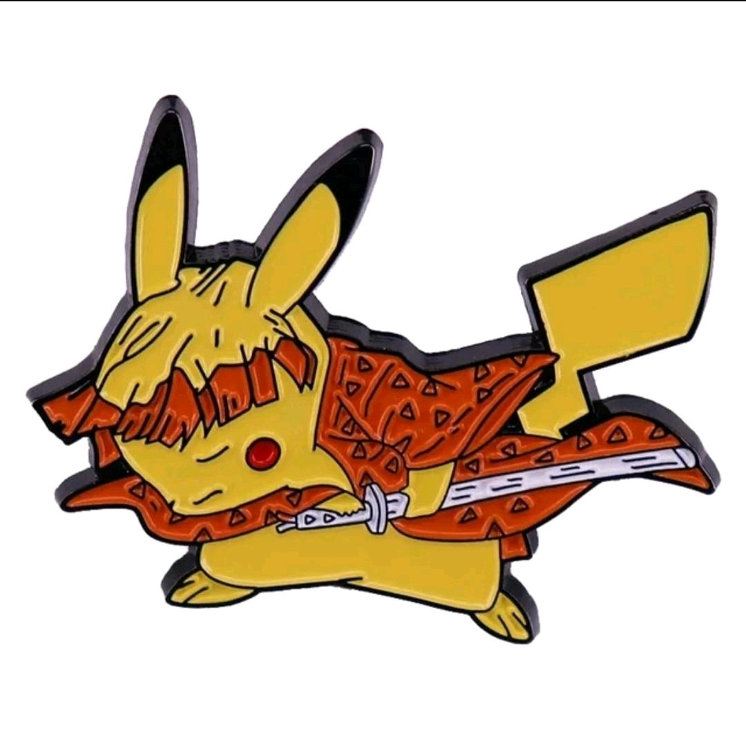 Pin Badges - Demon Slayer X Pokemon Characters - Select your Design!