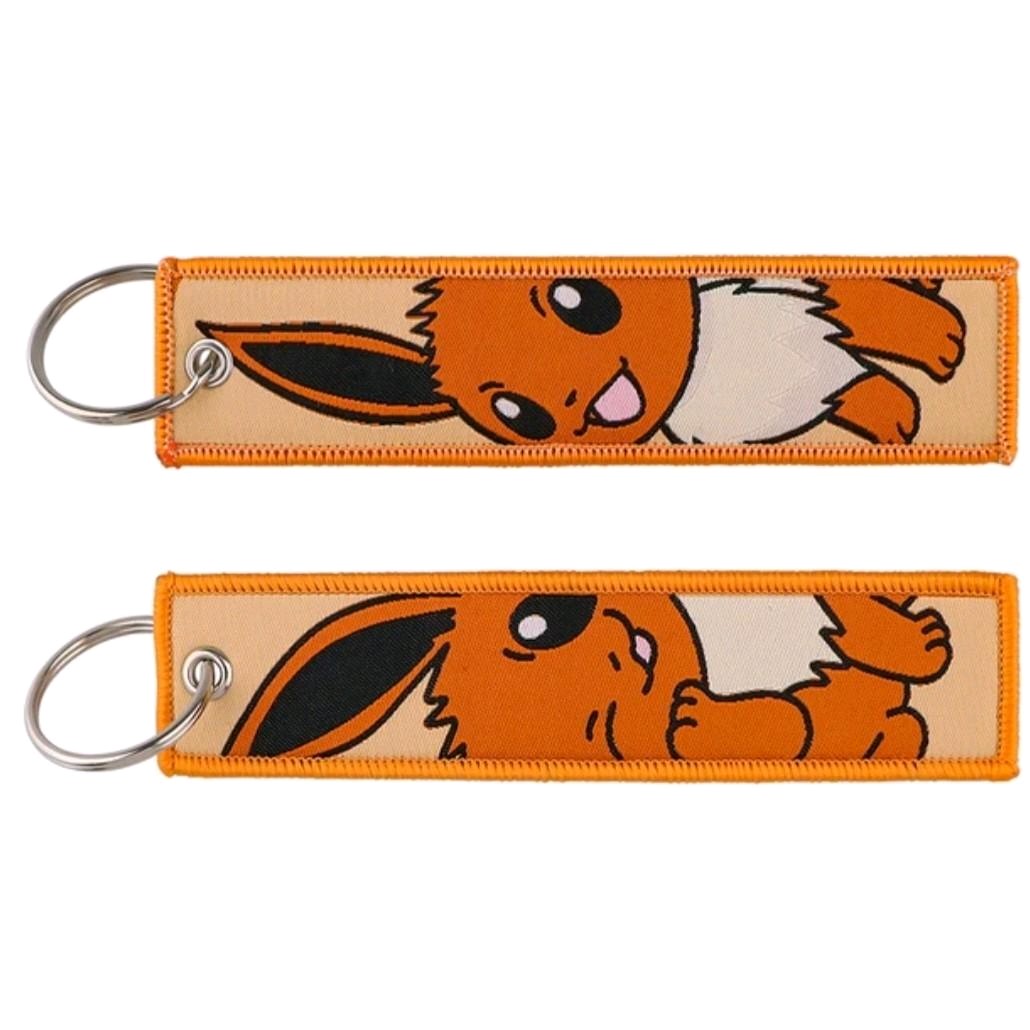 Embroidered Tag Keyrings / Bag Charms - Eeveelutions/Eevee Evolutions