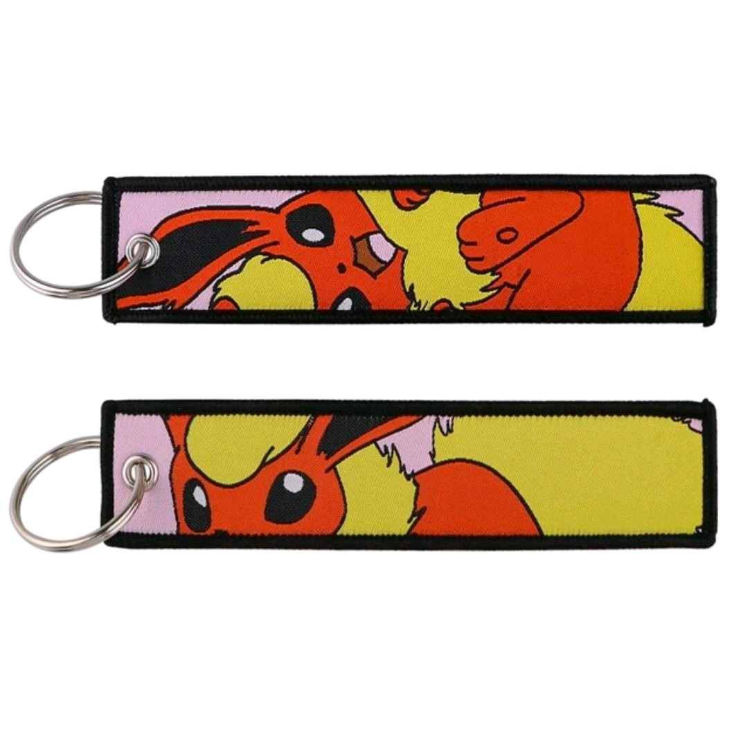 Embroidered Tag Keyrings / Bag Charms - Eeveelutions/Eevee Evolutions