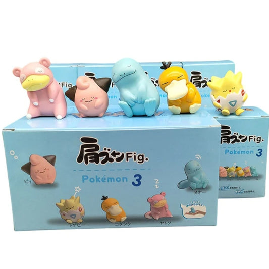 Pokemon Takara Tomy - Sleeping Shoulder to Shoulder Figures - Series 3 - Select your Style!