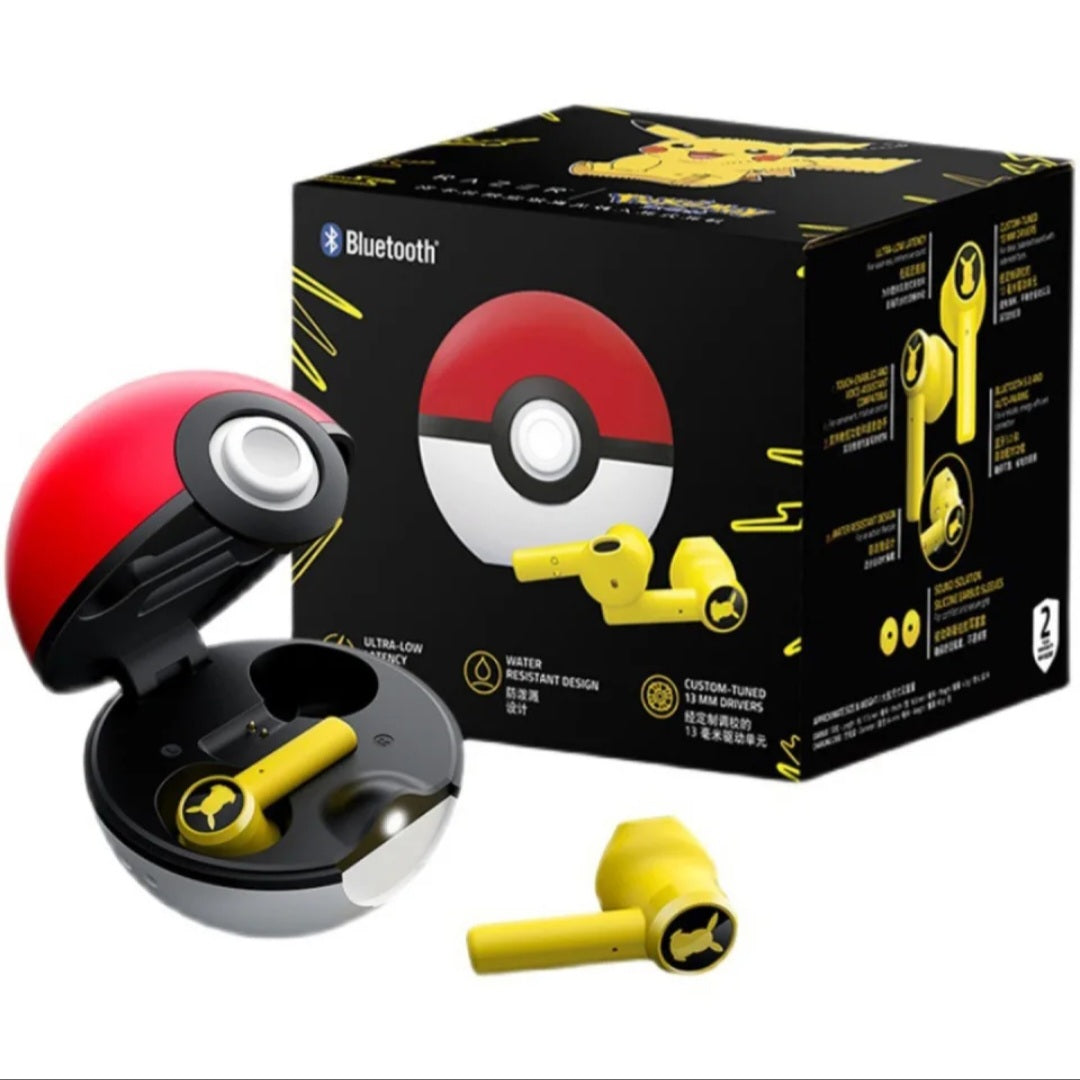 Pokemon X Razer - Bluetooth Wireless Pokeball Pikachu Earphones