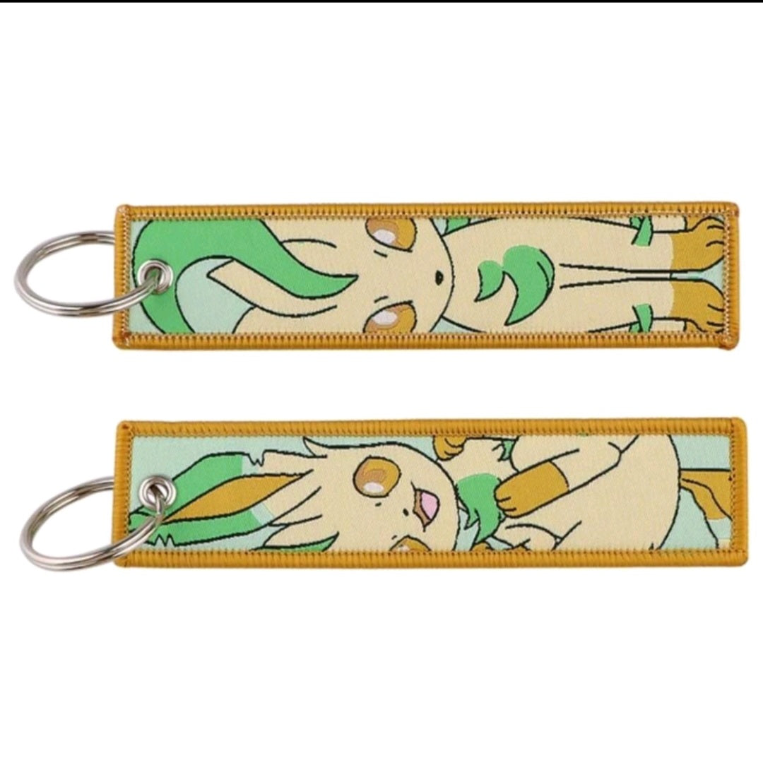 Embroidered Tag Keyrings / Bag Charms - Eeveelutions/Eevee Evolutions