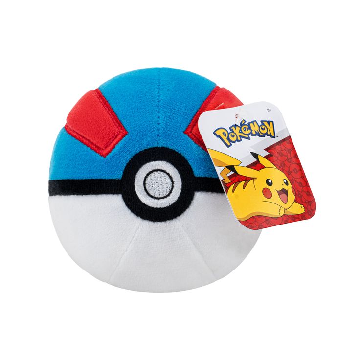 Pokemon 4in Pokeball Plush - Jazwares - Select your Style!