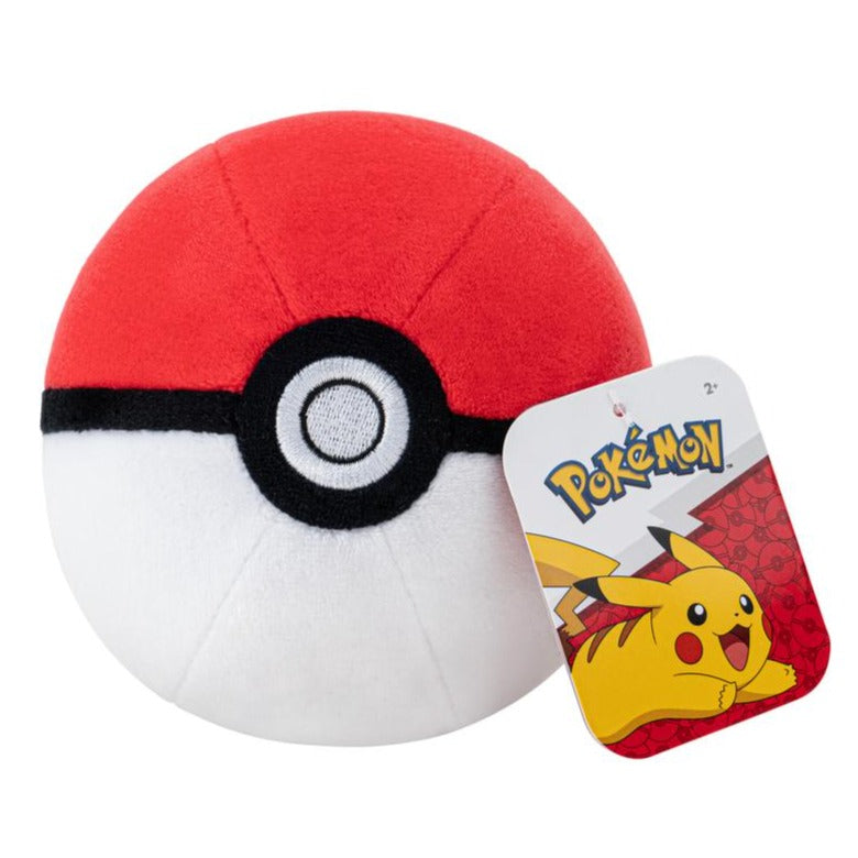 Pokemon 4in Pokeball Plush - Jazwares - Select your Style!